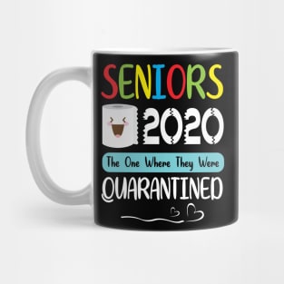 Seniors Toilet Paper Face 2020 The One Where They Were Quarantined Class Of School Mug